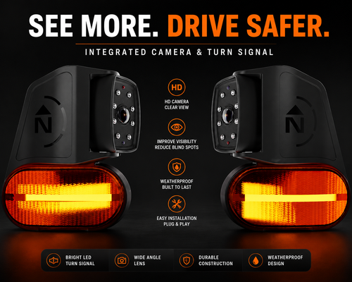 BrandMotion Wireless HD Backup Camera System with Side Marker Cameras
