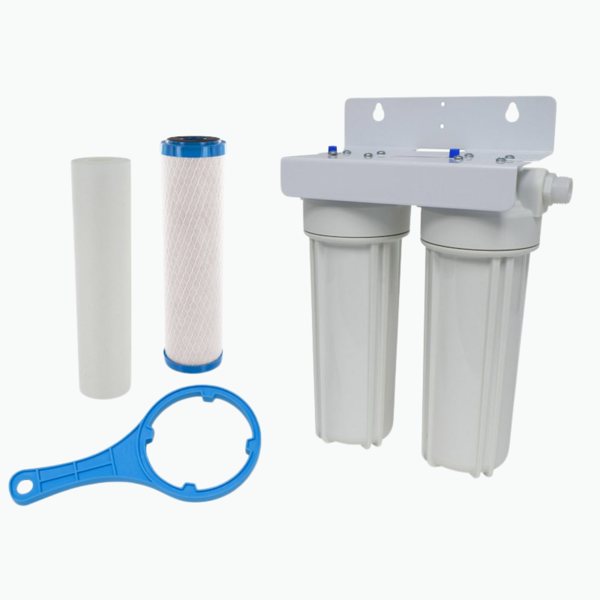 AquaFRESH Dual RV Water Filter System – Sediment & Carbon Block