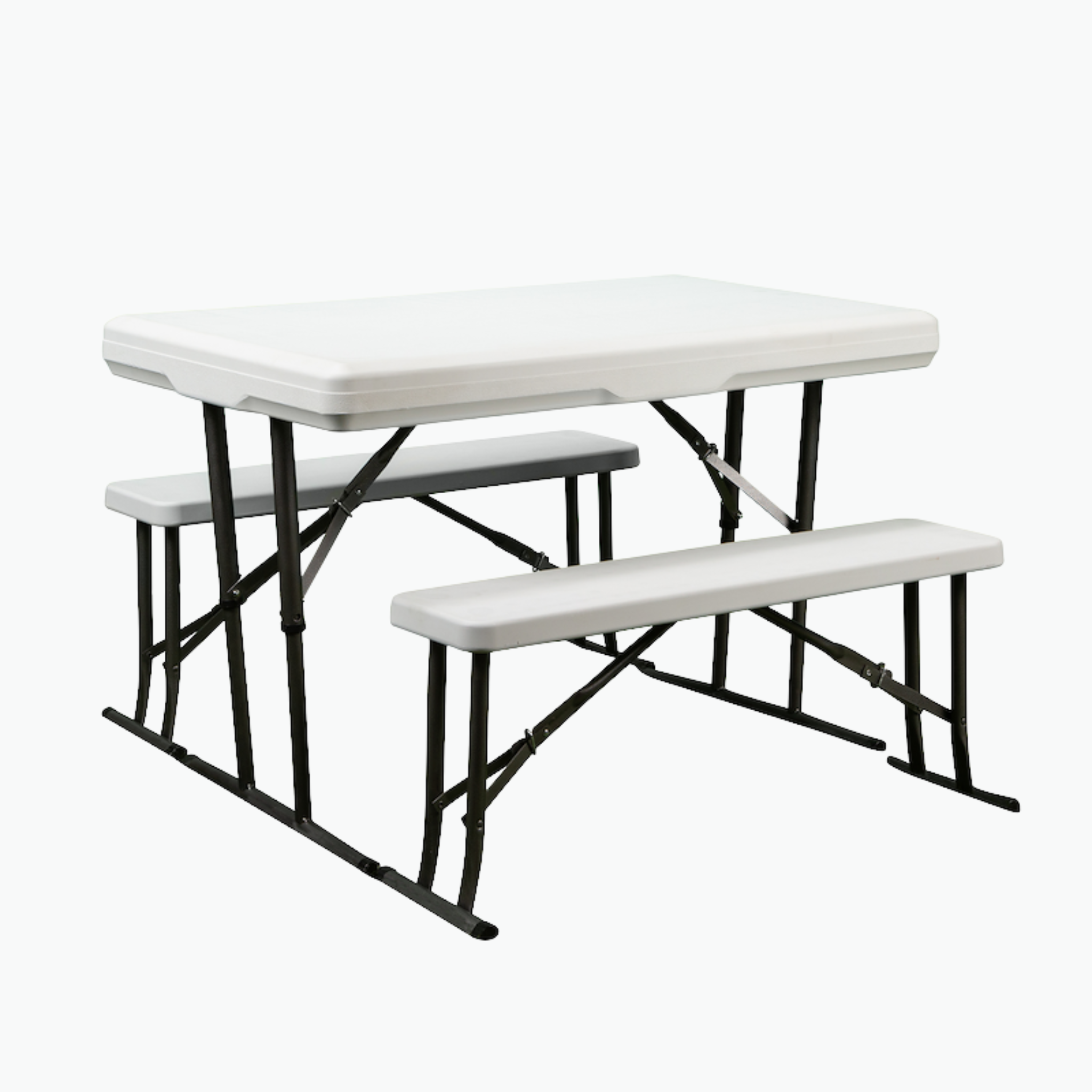 Faulkner Picnic Table with Nesting Benches
