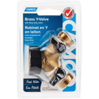 Camco Brass RV Hose Y Valve Dual Water Splitter