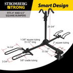 Stromberg Carlson Hitch Mount Bike Rack – 2 Bike Carrier
