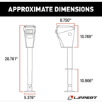 Lippert Electric Tongue Jack with Emergency Manual Override – 3,500 lb