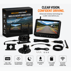 BrandMotion Wireless HD Backup Camera System with 7" Monitor