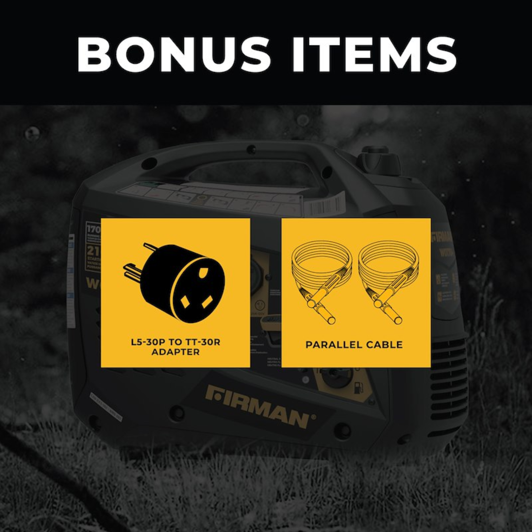 Firman Inverter Portable Generator – Multiple Power Options