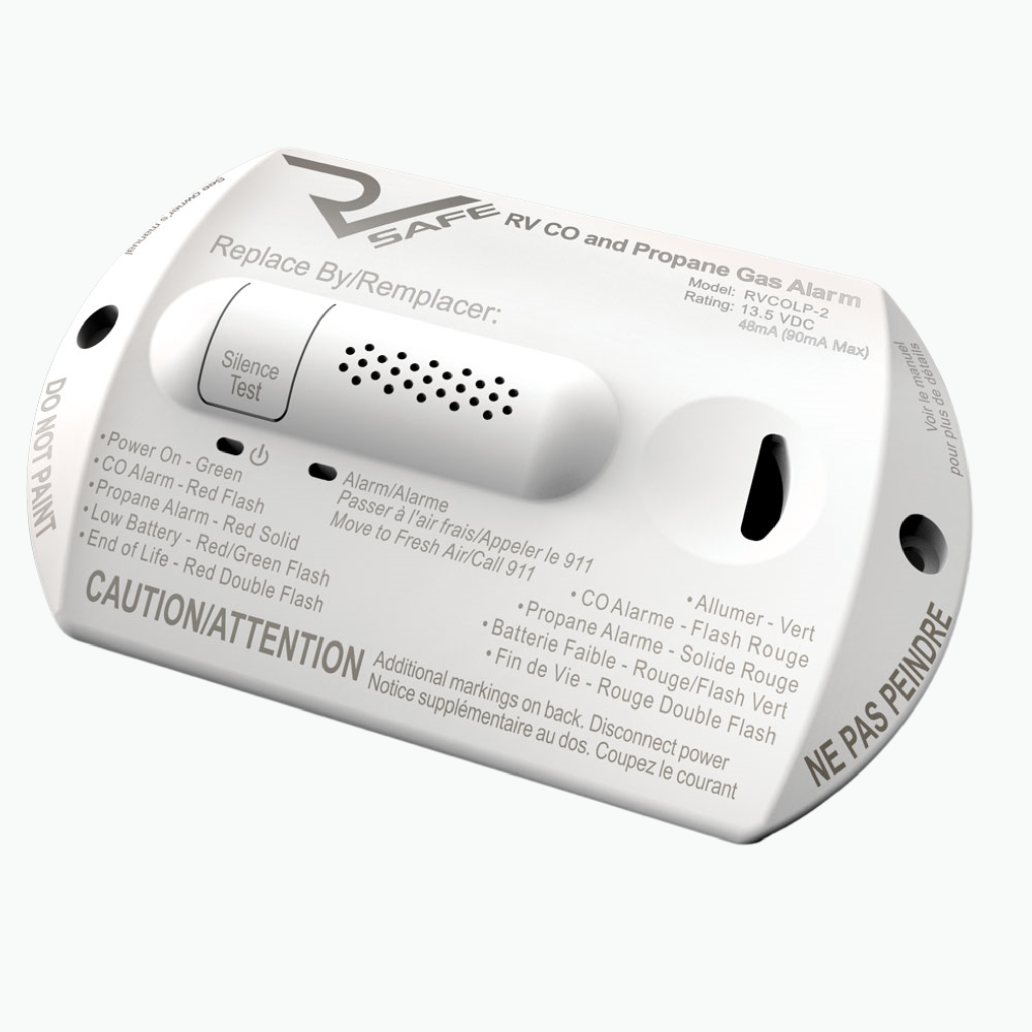 R Safe Universal Replacement RV Gas Alarm