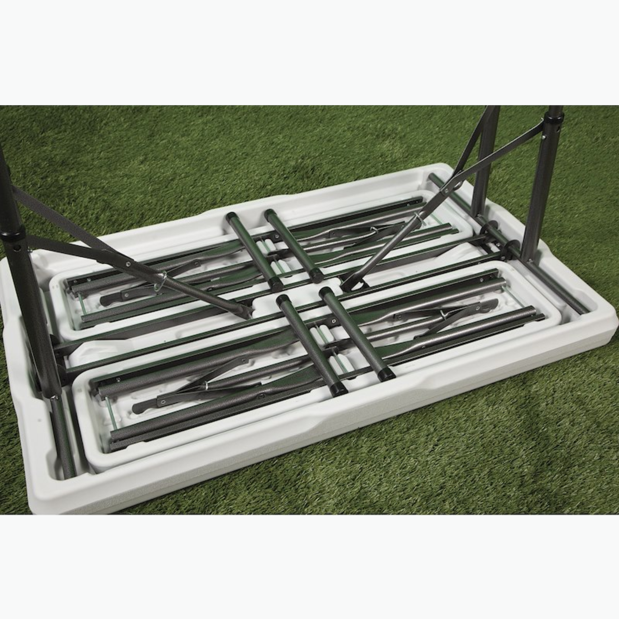 Faulkner Picnic Table with Nesting Benches