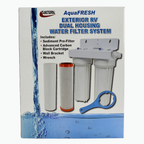 AquaFRESH Dual RV Water Filter System – Sediment & Carbon Block