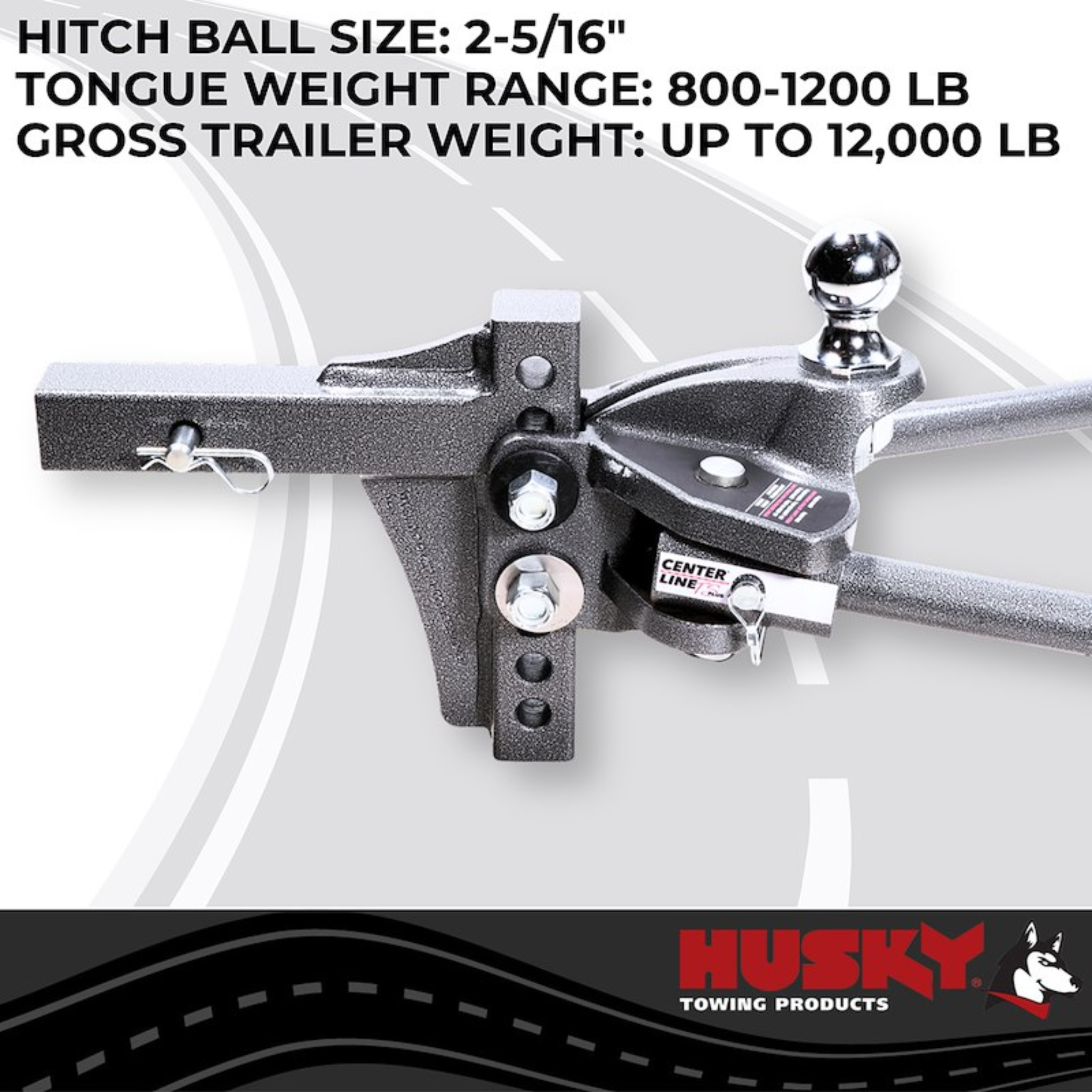 Husky Center Line TS-PLUS Weight Distribution Hitch – 12,000 lb