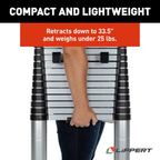 Lippert On-The-Go Telescoping RV Ladder – 12'6" / 14'6" Extension