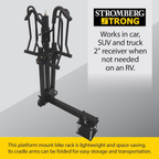Stromberg Carlson Hitch Mount Bike Rack – 2 Bike Carrier