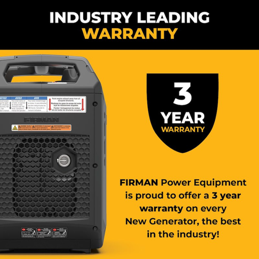 Firman Inverter Portable Generator – Multiple Power Options