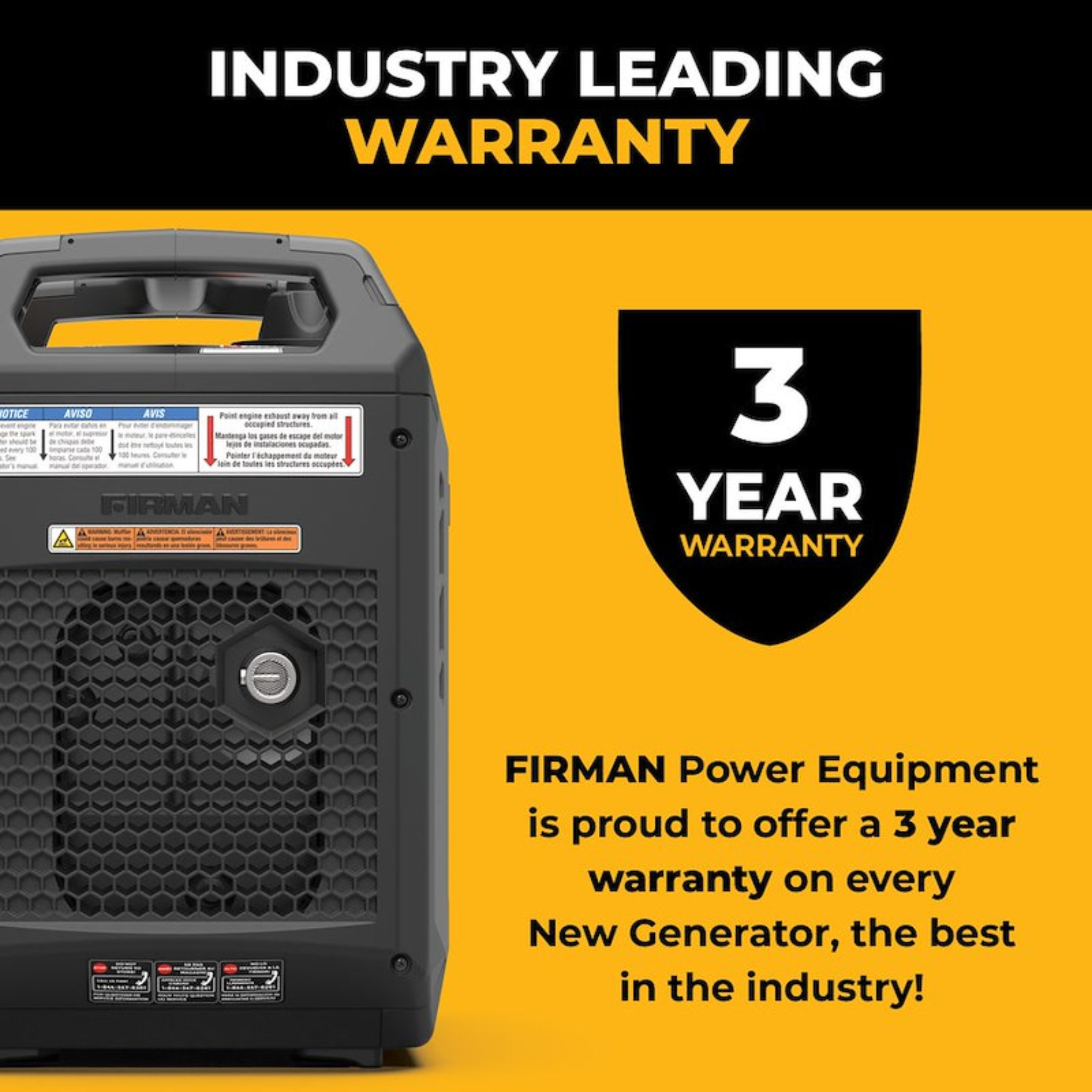 Firman Inverter Portable Generator – Multiple Power Options