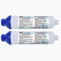 AquaFRESH Inline RV Water Filter – GAC/KDF, 2-Pack
