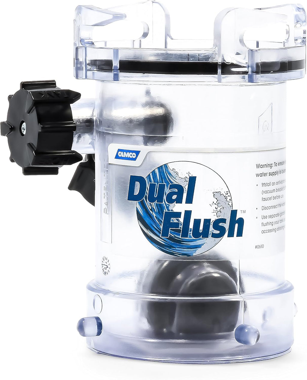 Camco Dual Flush Pro RV Tank Rinser (With or Without Gate Valve)