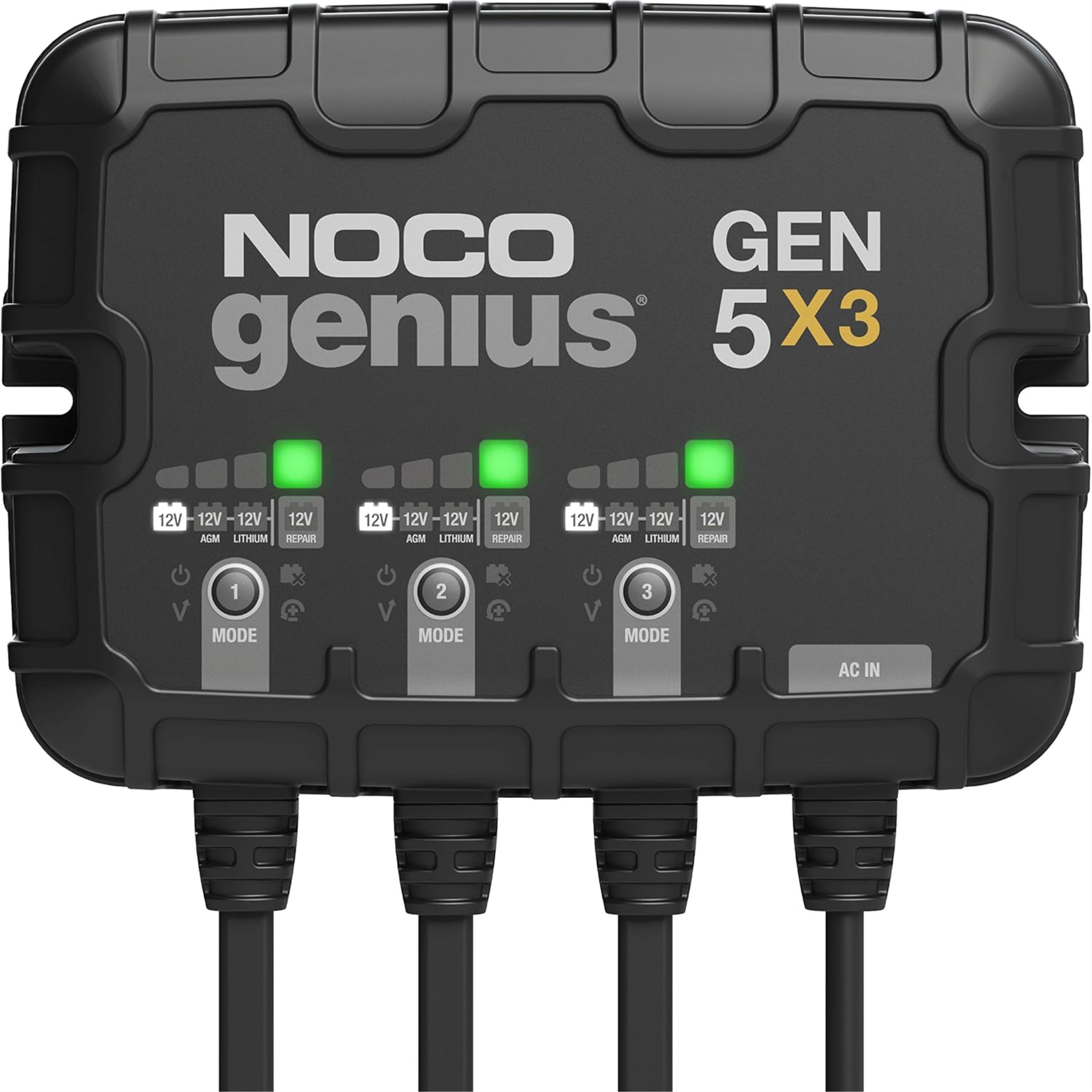 NOCO Genius GEN5 Waterproof On-Board Battery Charger – 5A / 10A / 15A