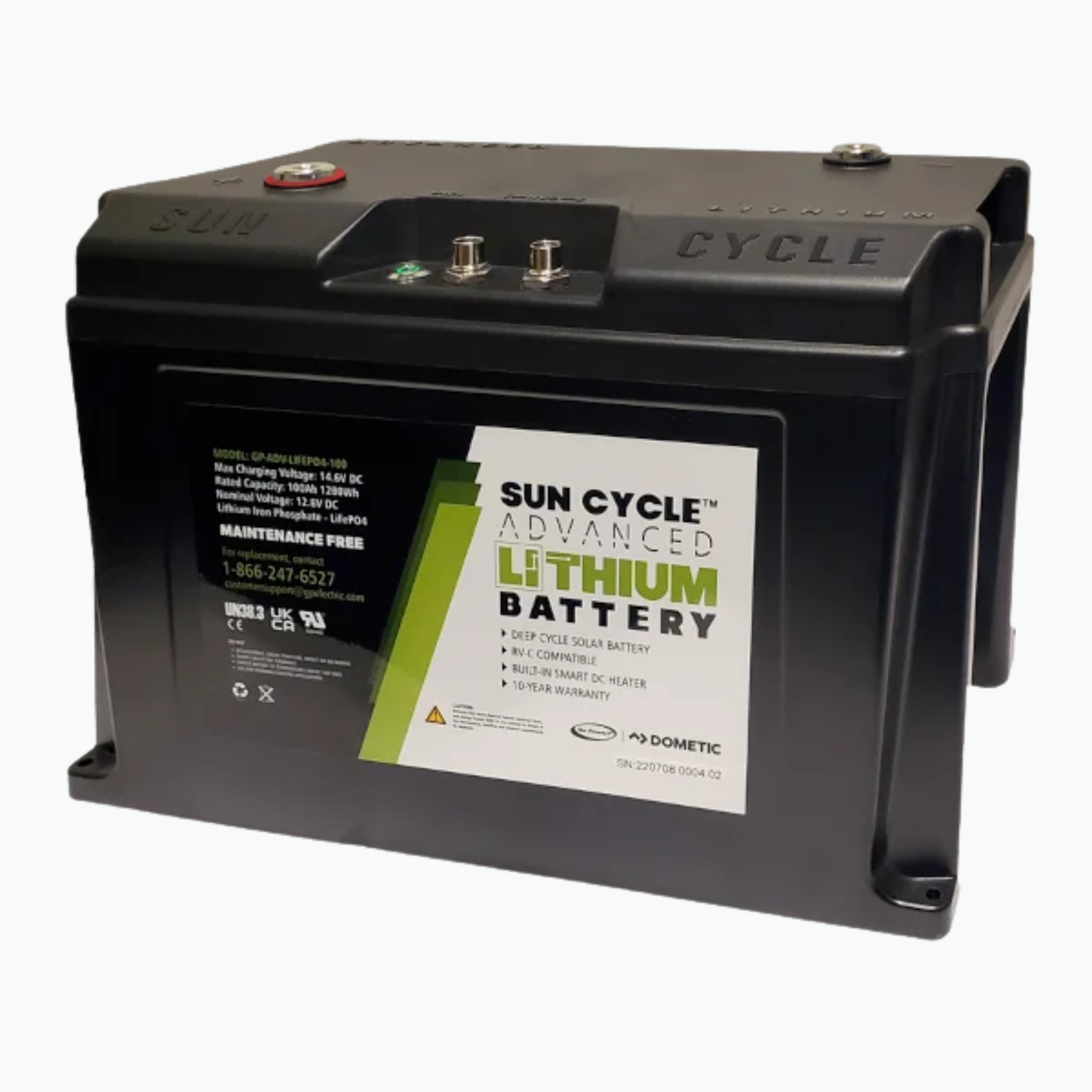 Go Power! Sun Cycle Advanced Lithium RV Battery – 100Ah / 300Ah LiFePO4 Bluetooth