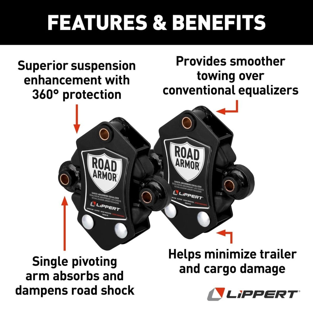 Lippert Road Armor Tandem Axle Equalizer Kit (3,500–8,000 lb Axles)
