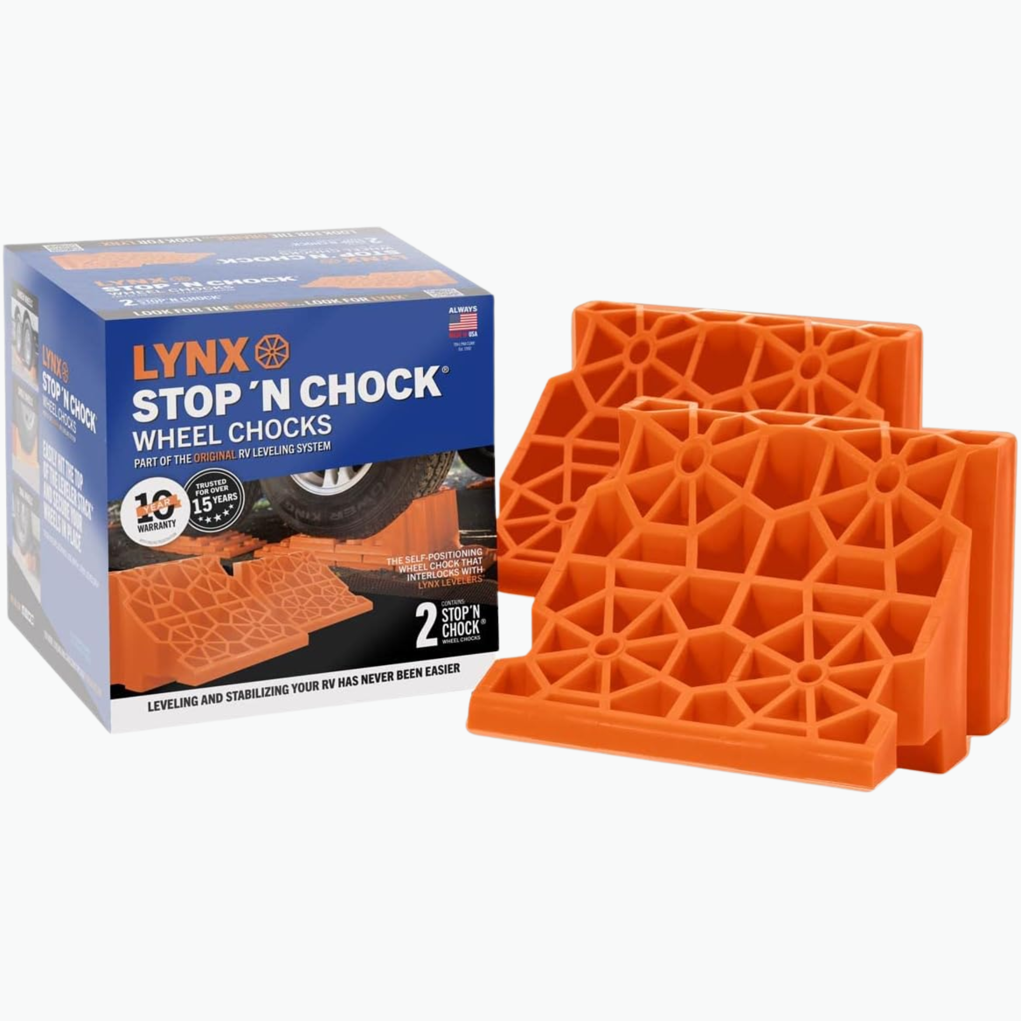 Lynx Stop ‘N Chock RV Wheel Chocks
