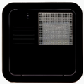 Suburban Advantage RV Water Heater Access Door – Black, Flush Mount