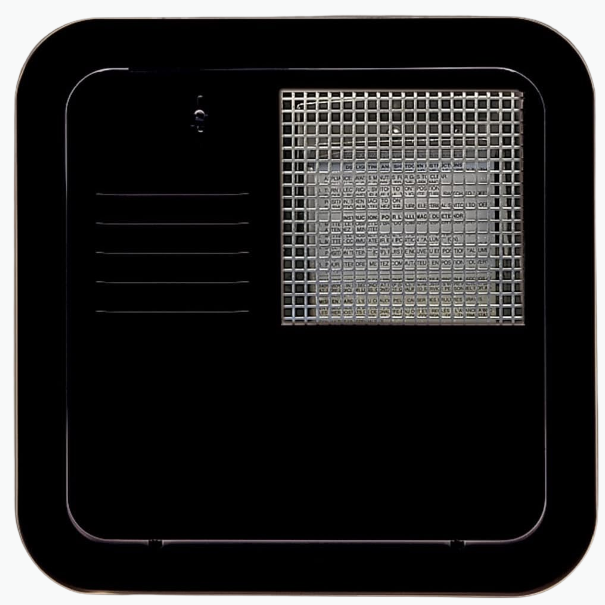 Suburban Advantage RV Water Heater Access Door – Black, Flush Mount