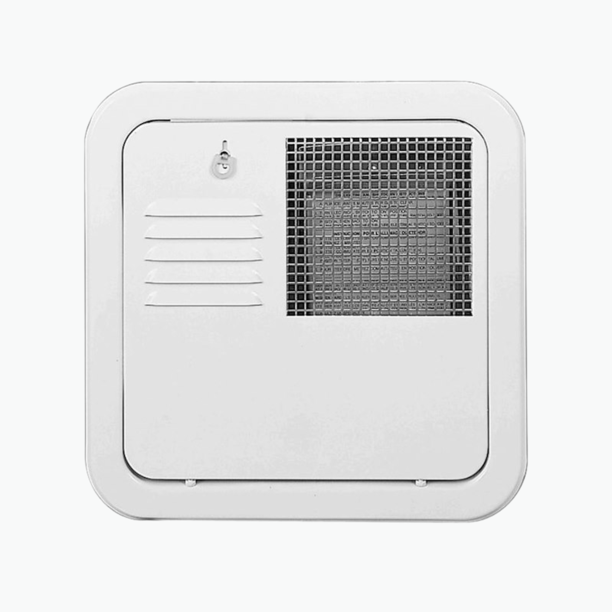Suburban Advantage RV Water Heater Access Door – Polar White, Flush Mount