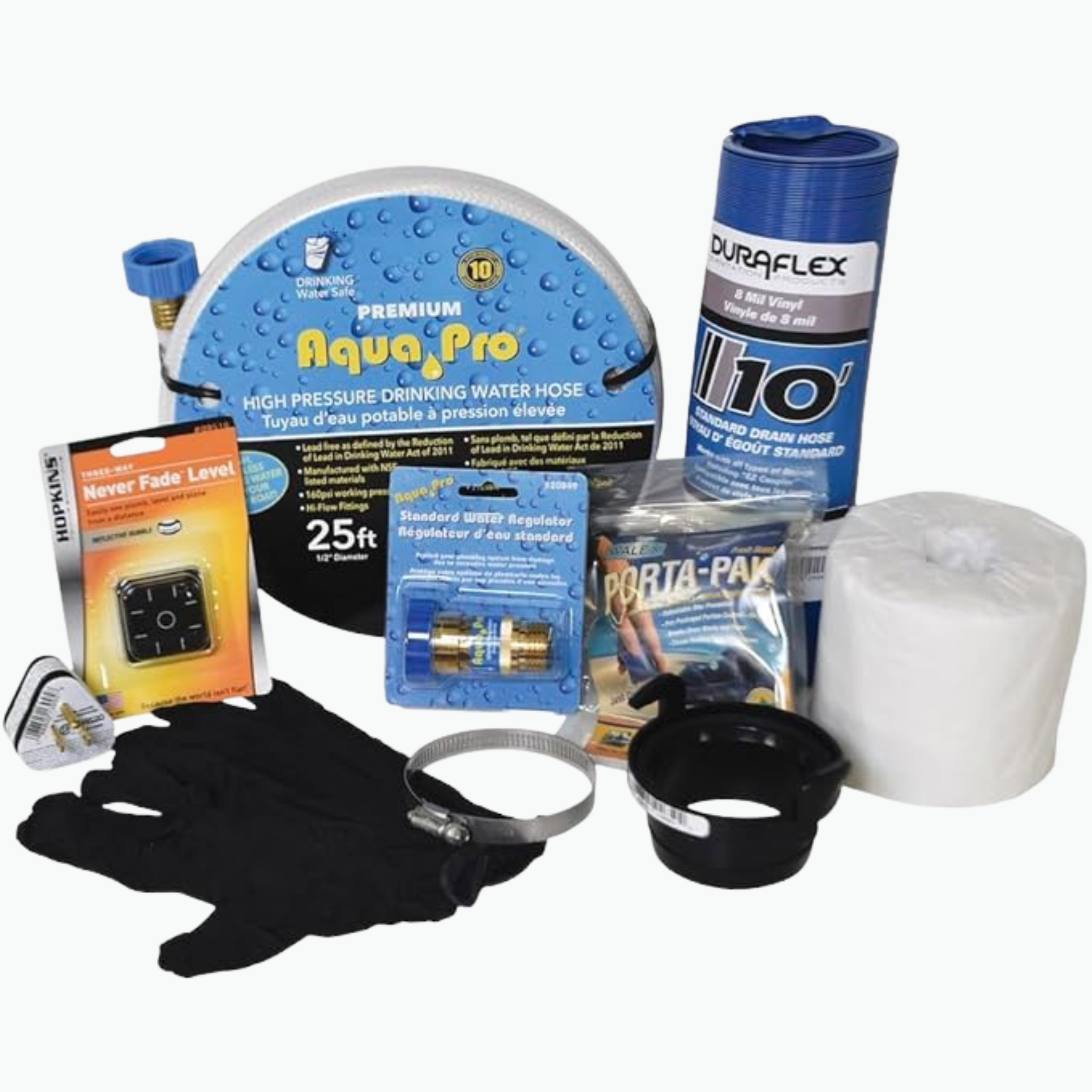 Valterra Aqua Pro Deluxe RV Starter Kit – Complete Water & Sewer Setup