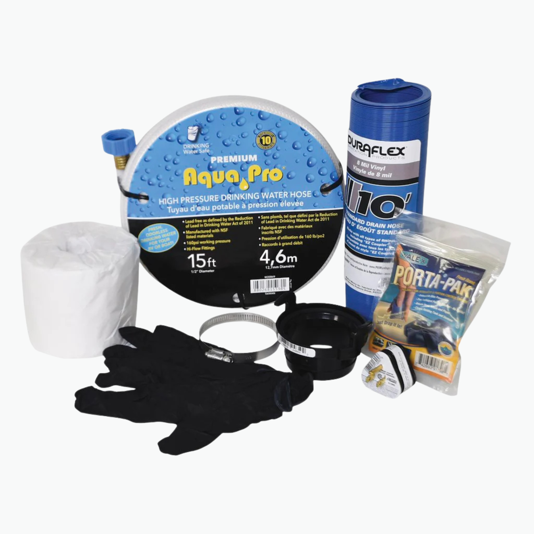 Valterra Aqua Pro Standard RV Starter Kit – Sewer & Water Setup