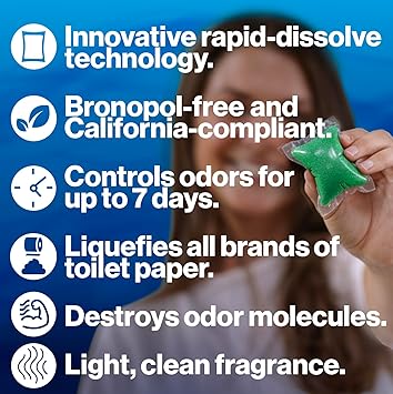 Valterra Bio-Pak RV Tank Deodorizer – Alpine Fresh (10 Pack)